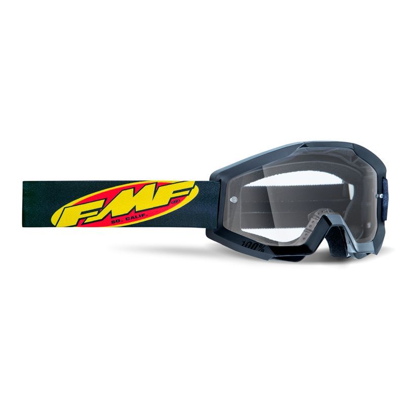 Masque Cross Enfant FMF Powercore Ecran Transparent - Noir