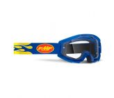 Masque Cross FMF Powercore Ecran Transparent - Flame Navy