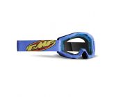 Masque Cross FMF Powercore Ecran Transparent - Cyan