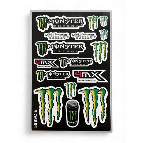 Planche de stickers - Monster Energy