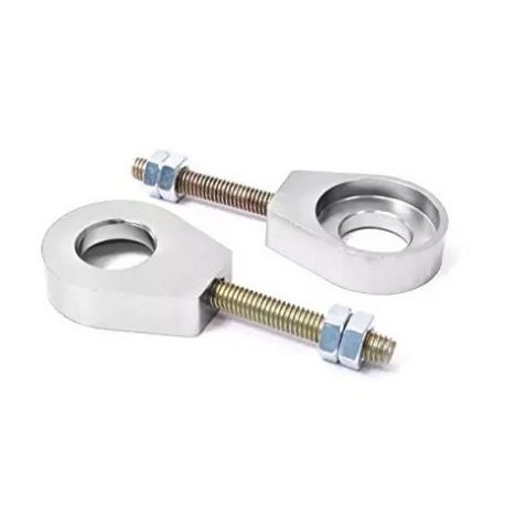 Tendeurs de chaine rond - Aluminium CNC - Ø12mm - Argent