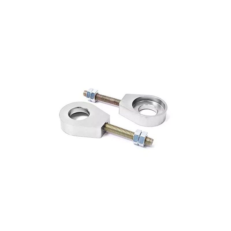 Tendeurs de chaine rond - Aluminium CNC - Ø12mm - Argent