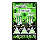 Foglio di adesivi - Monster Kawasaki