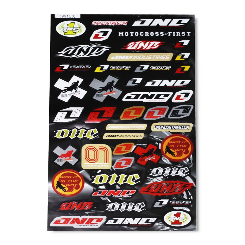 Planche de stickers - One industries