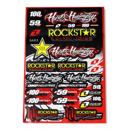 Planche de stickers - Rockstar