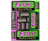 Planche de Sticker BUD RACING (210x149mm)