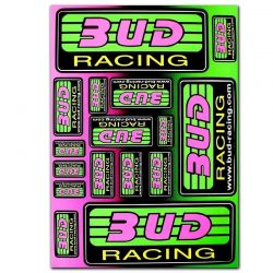 Planche de Sticker BUD RACING (210x149mm)