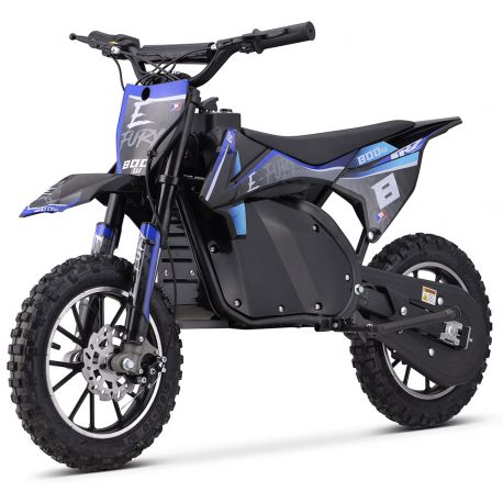 Pocket Bike Electrique CRZ 800W E-Fury- Bleu