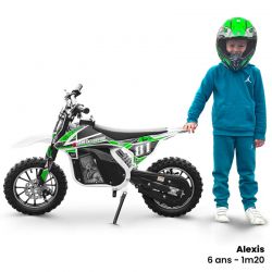 Pocket bike enfant électrique 500W MX Bleu