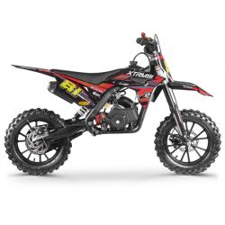 Pocket Bike MX Storm Double Pot 50cc 2T 10"/10" - Rouge