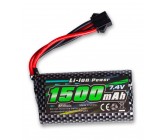 Batteria Lithium-ion - 7,4 V - 1500 mAh - 4 fili di collegamento