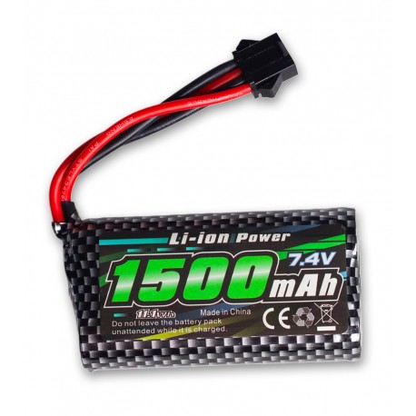 Batteria Lithium-ion - 7,4 V - 1500 mAh - 4 fili di collegamento