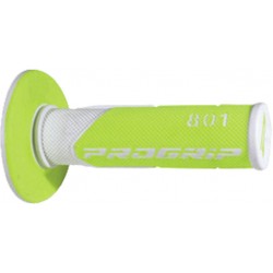 Poignées Pro Grip - 801 - Blanc/Vert Fluo