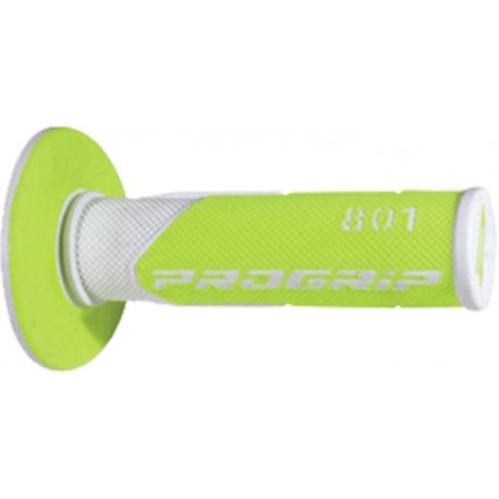 Poignées Pro Grip - 801 - Blanc/Vert Fluo