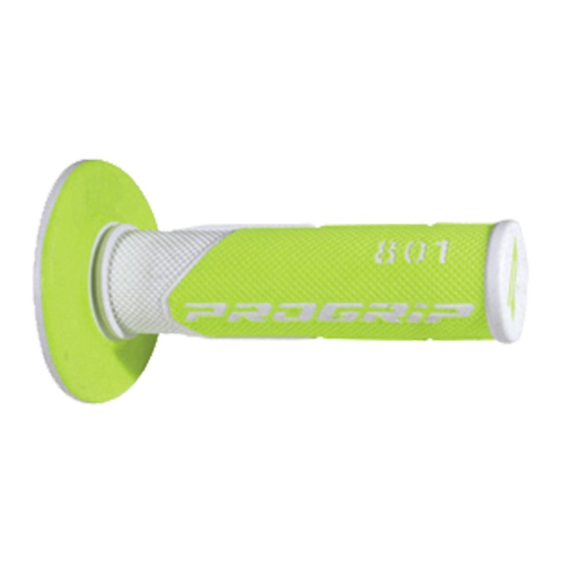 Poignées Pro Grip - 801 - Blanc/Vert Fluo