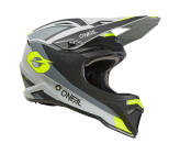 Casco da cross O'NEAL 1SRS STREAM - Nero/Giallo fluorescente