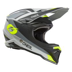 Casque Cross O'NEAL 1SRS STREAM - Noir/Jaune fluo