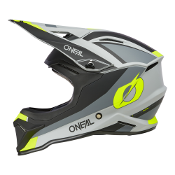 Casco da cross O'NEAL 1SRS STREAM - Nero/Giallo fluorescente