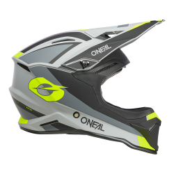 Casco da cross O'NEAL 1SRS STREAM - Nero/Giallo fluorescente