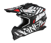 Casco da motocross O'Neal - 2SRS Glitch V.23 - Nero/Grigio