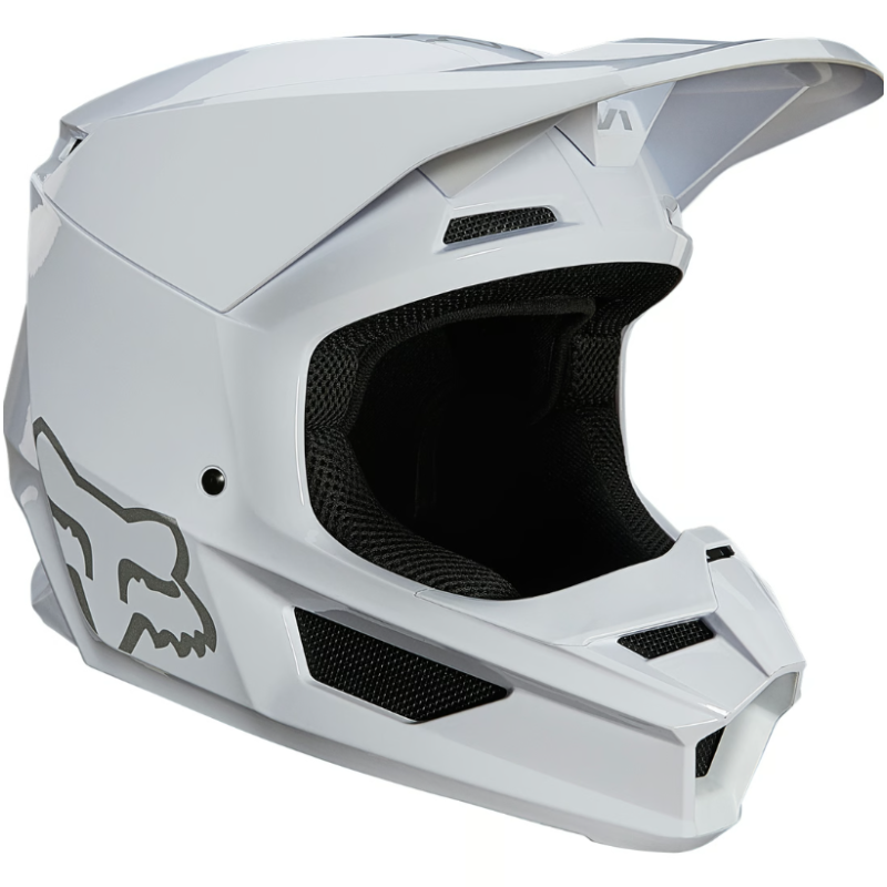 Casque MotoCross FOX - V1 Plaic - Blanc