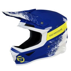 Casque Cross SHOT Furious Roll - Navy Gloss