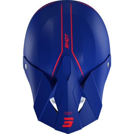 Casque Cross SHOT Furious Draw 3.0 - Navy Red