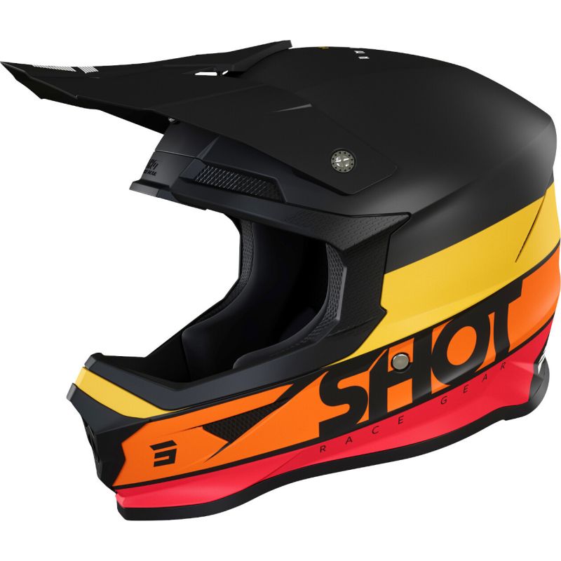 Casque Cross SHOT Furious Story - Orange