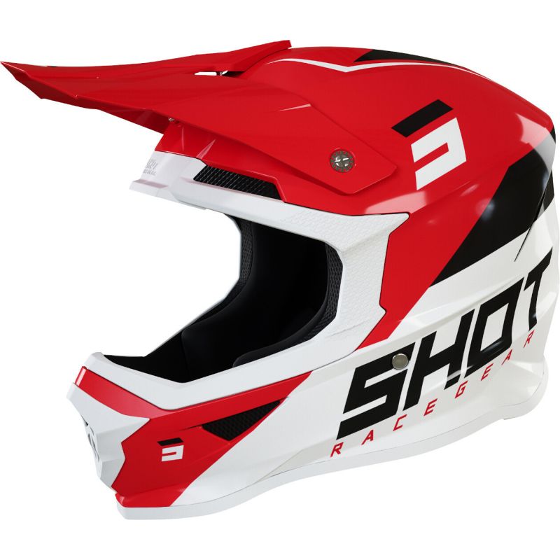 Casque Cross SHOT Furious Chase - Red