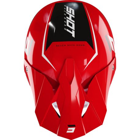 Casque Cross SHOT Furious Chase - Red