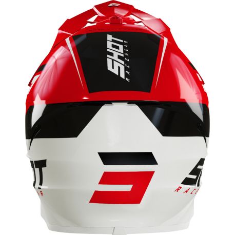 Casque Cross SHOT Furious Chase - Red