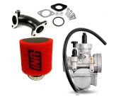 Pack Carburateur MOLKT 26mm + Filtre à Air UNI - Rouge