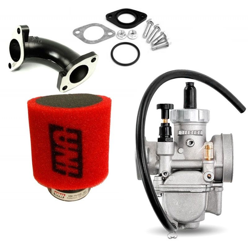 Pack Carburateur MOLKT 26mm + Filtre à Air UNI - Rouge