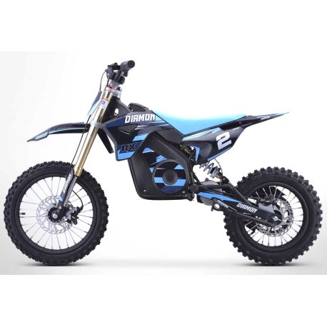 Dirt Bike électrique DIAMON - RX 2000W - 12"/14" - Bleu