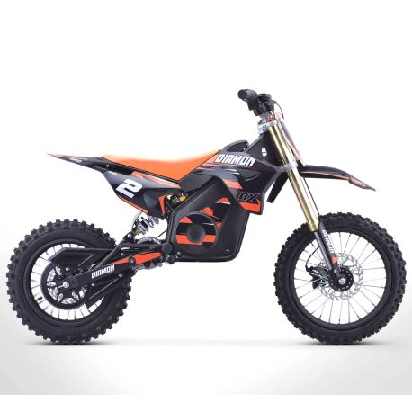 Dirt Bike électrique DIAMON - RX 2000W - 12"/14" - Orange