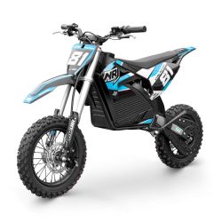 Dirt Bike électrique - NRJ 1000W - 10"/12" - Bleu