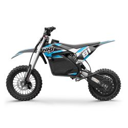 Dirt Bike électrique - NRJ 1000W - 10"/12" - Bleu