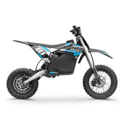 Dirt Bike électrique NRJ 1000W 10"/12" - Bleu