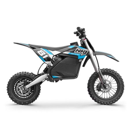 Dirt Bike électrique - NRJ 1000W - 10"/12" - Bleu