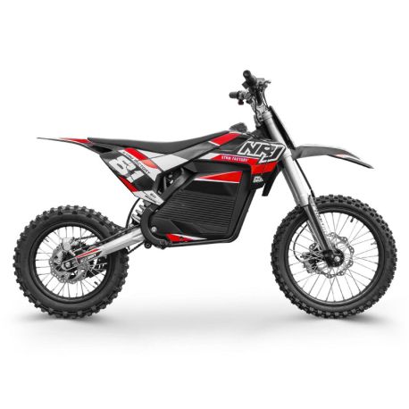 Dirt Bike électrique NRJ 5000W 14"/17" - Rouge