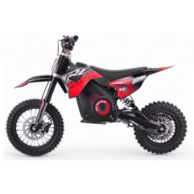 Pit Bike Elettrica - CRZ 1400W 36V - E-Cross 10"/12" - Rosso