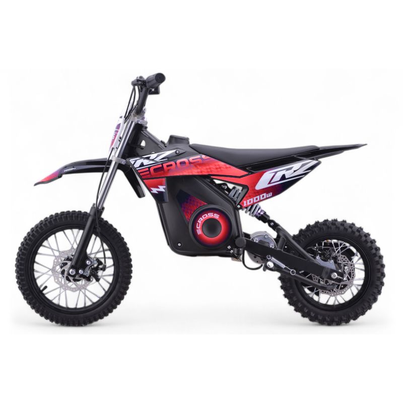 Pit Bike électrique - CRZ 1000W 36V - E-Cross 10"/12" - Rouge