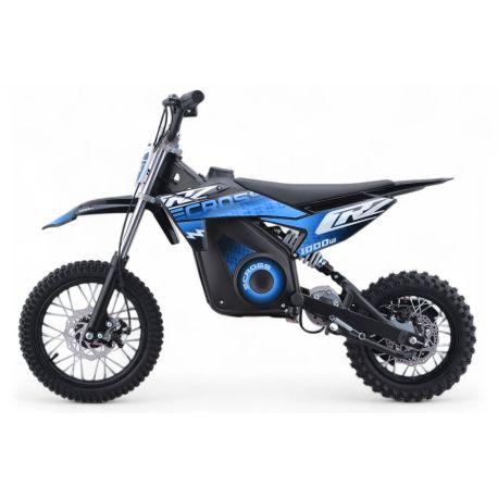 Pit Bike électrique - CRZ 1000W 36V - E-Cross 10"/12" - Bleu