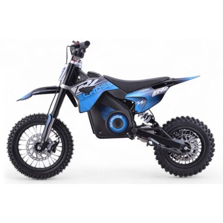 Pit Bike électrique - CRZ 1400W 36V - E-Cross 10"/12" - Bleu