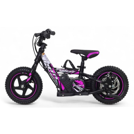 Draisienne électrique - PROBIKE - 12" 24V 180Watts - Rose