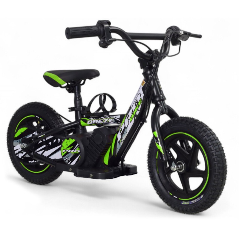 Draisienne électrique - PROBIKE - 12" 24V 180Watts - Vert