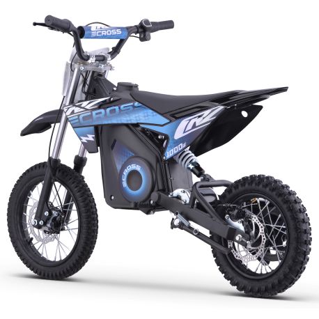 Pit Bike électrique - CRZ 1000W 36V - E-Cross 10"/12" - Bleu