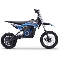 Pit Bike électrique - CRZ 1000W 36V - E-Cross 10"/12" - Bleu