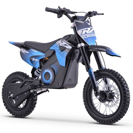 Pit Bike électrique - CRZ 1400W 36V - E-Cross 10"/12" - Bleu