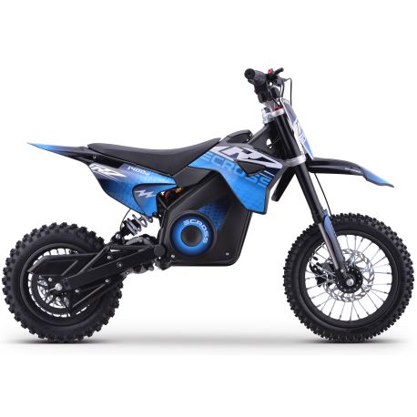 Pit Bike électrique - CRZ 1400W 36V - E-Cross 10"/12" - Bleu